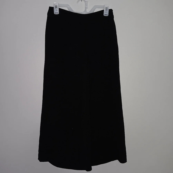 Madewell women's black cropped wide legs pants size 4 wide legs - Picture 1 of 5